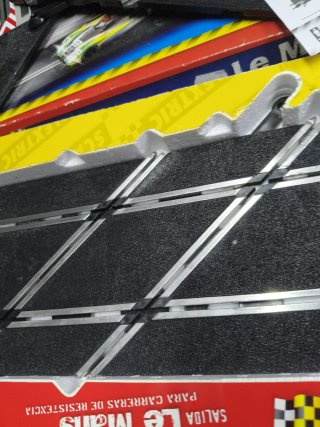 Scalextric Salida Le Mans Pista Negra Antigua