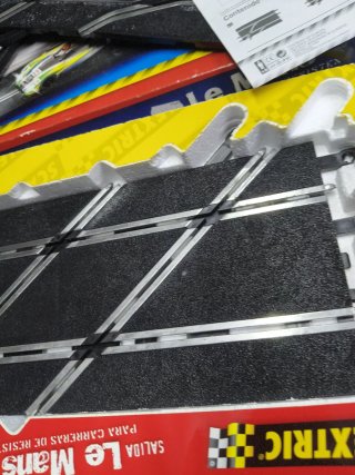 Scalextric Salida Le Mans Pista Negra Antigua