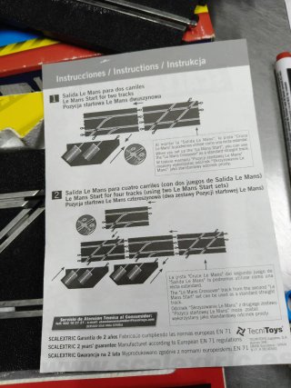 Scalextric Salida Le Mans Pista Negra Antigua