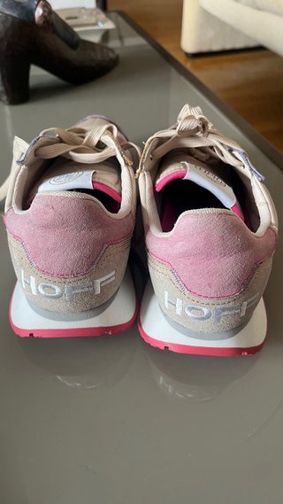 Zapatillas Hoff Beige y Rosa Talla 38 nuevas