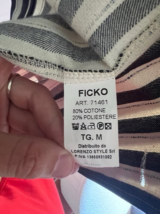 Giacca elegante Fickos righe blu/bianco M