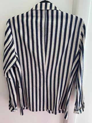 Giacca elegante Fickos righe blu/bianco M