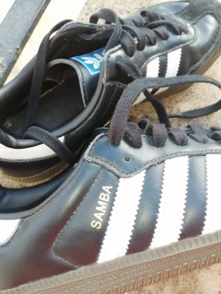 Zapatillas Adidas Samba Mujer Negras Blancas