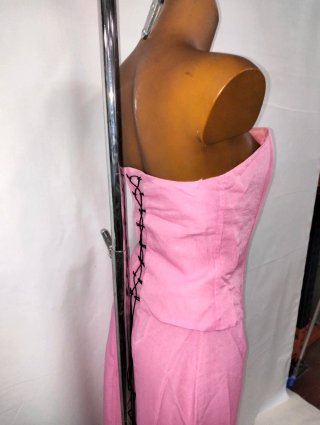 Vestido de fiesta rosa