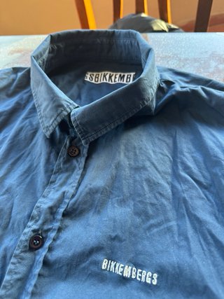 Camicia Bikkembergs Blu Taglia XL