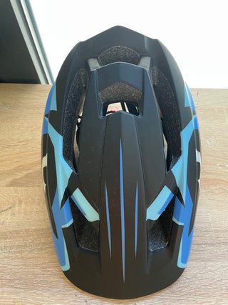 Casco Lixada Azul Diseño Ojos