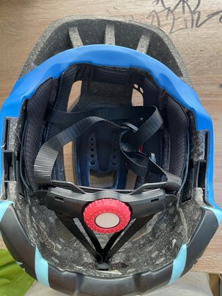 Casco Lixada Azul Diseño Ojos