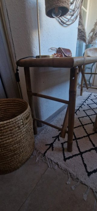 Mesa consola de bambú estilo Boho-chic.NUEVO!!