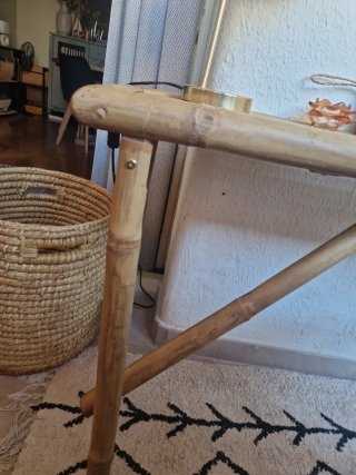 Mesa consola de bambú estilo Boho-chic.NUEVO!!