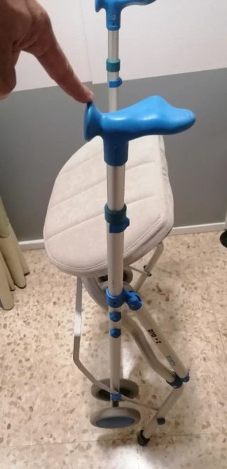 Andador Carrito Aluminio con Asiento