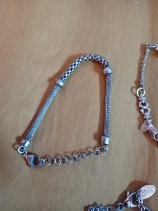 Pulsera de plata estilo cadena