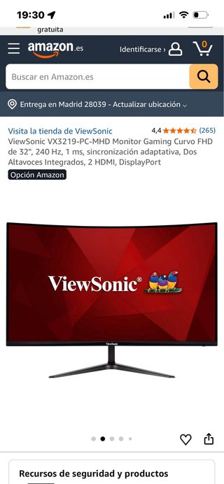 Monitor Gaming ViewSonic VX3219-PC-mhd 32