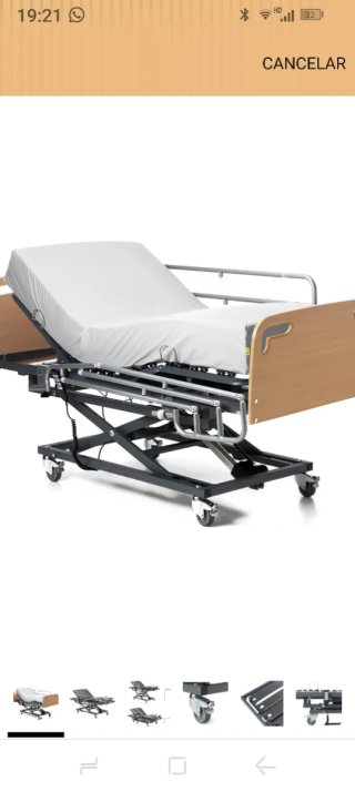 Cama articulada hospitalaria