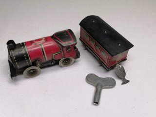 Tren Juguete Hojalata Rico Antiguo