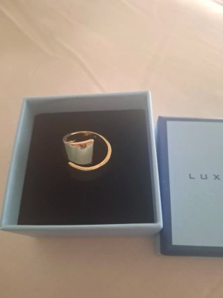 Anillo Luxenter Oro nuevos,bañados es oro 18.
