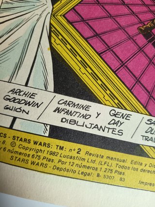 Cómic Star Wars No 1 Retapado Ediciones Surco 1984