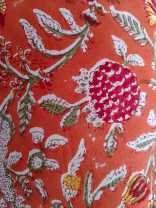 Funda Cojín Algodón Blockprint Taj Mahal