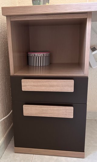 Mesa escritorio madera y metal