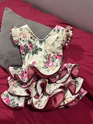 Vestido Flamenco Bebé Flores