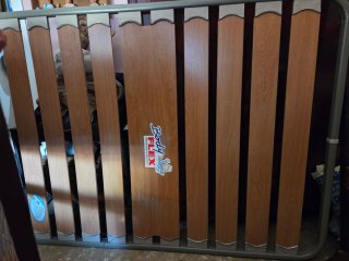 Somier de madera y metal para cama de 90