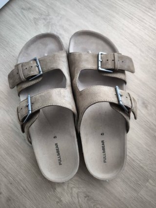 Sandalias Pull&Bear Beige/Gris Talla 43
