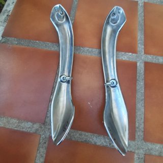 Soportes Cromados Traseros Kymco Zing 2
