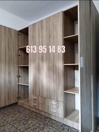 Armarios roperos blancos de madera