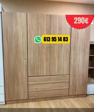 Armarios roperos blancos de madera