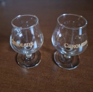 2 Copas Licor Carolans Vintage Cristal