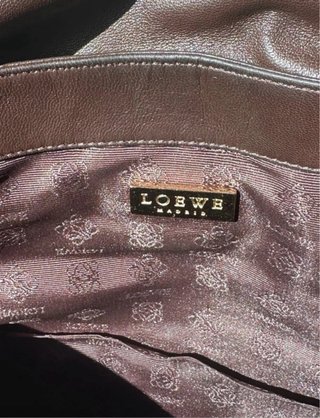 Bolso vintage LOEWE marrón piel