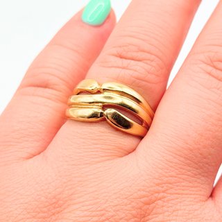Anillo Diseño Central de oro de 18k, 3.34gr, T-17.