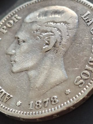 Lote 4 monedas plata Alfonso XII y XIII