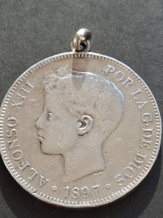 Lote 4 monedas plata Alfonso XII y XIII
