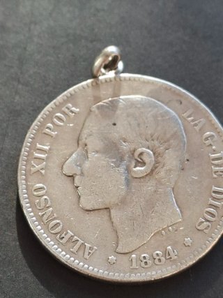 Lote 4 monedas plata Alfonso XII y XIII