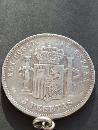 Lote 4 monedas plata Alfonso XII y XIII