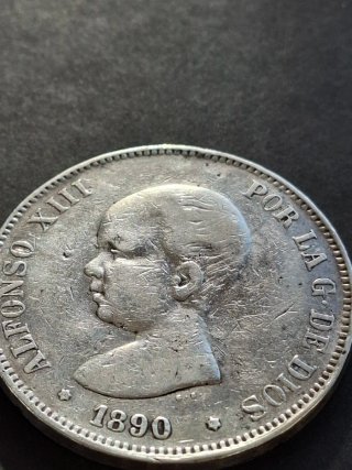 Lote 4 monedas plata Alfonso XII y XIII