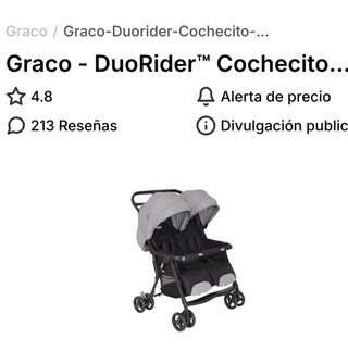 Cochecito doble Graco Duorider