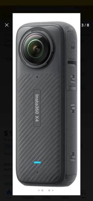 Cámara Insta360 X4 Air 8K 72MP Negra