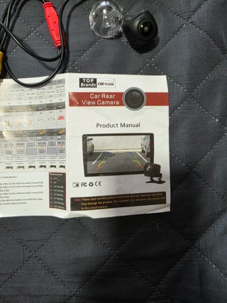 Camera marcha atrás universal para coche con cable