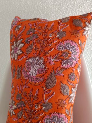 Funda cojín blockprint Goa India