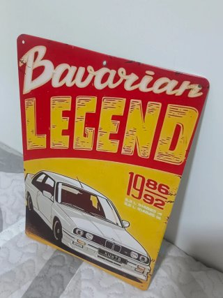 Letrero Metálico BMW Bavarian Legend
