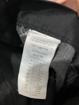Pantalón Carhartt Negro 40x34