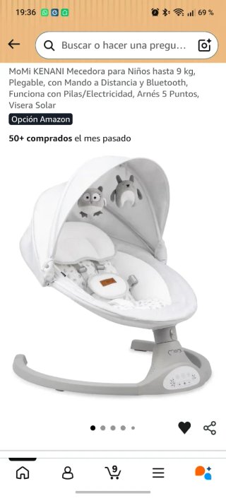 Mecedora para bebés