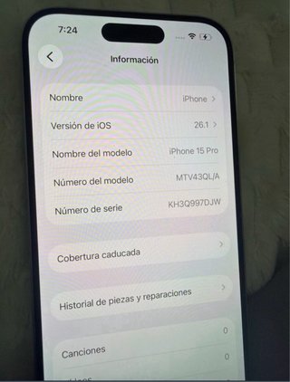 iPhone 15 Pro 256GB Plata