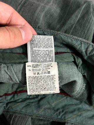 Pantalón corto Diesel vintage verde 90s