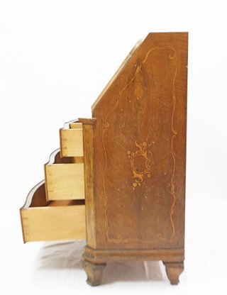 Escritorio secreter neoclásico de madera