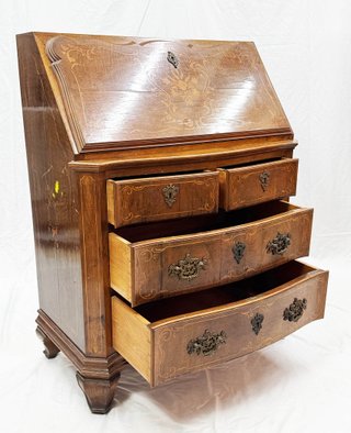 Escritorio secreter neoclásico de madera