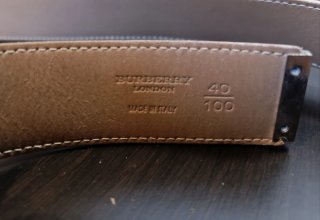 Cinturón Burberry Mujer Rosa Celeste Beige