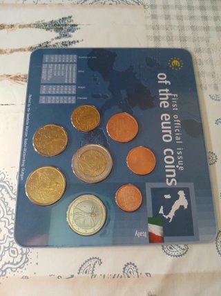 Lote monedas euro Italia 2002