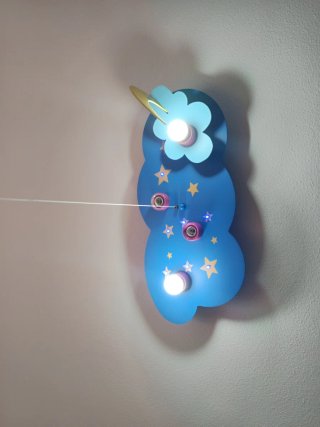 Lámpara infantil nube estrellas